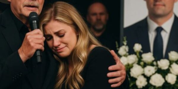 At the funeral of Charlie Kirk, the chapel was heavy with grief and love. Charlie Kirk’s wife, Erika Lane Frantzve, sat in the front row, her hands trembling, eyes fixed on the casket that held her husband.