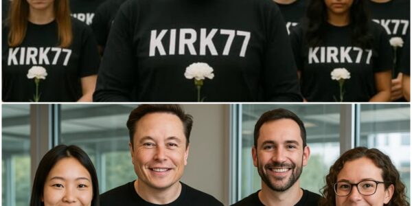 MEMORIAL SHIRT: Elon Musk Unveils Tribute Apparel for Charlie Kirk. Elon Musk has announced a company-wide tribute: every Tesla and SpaceX employee will receive a black shirt printed with bold white letters — “Kirk77: A Legacy That Lives”. Musk said the shirt is more than fabric, it’s a vow: “Every time we wear it, we carry his fight, his fire, and his fearless spirit with us.” Factories, offices, and even launch pads will now echo with a single message of remembrance…