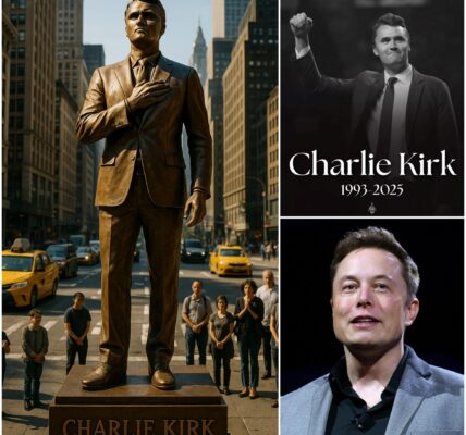 After the heartbreaking news of Charlie Kirk’s de@th, Elon Musk made a move no one saw coming — teaming up with the Detroit Lions’ owner to fund a $2.5 million bronze statue at Ford Field, forever immortalizing Kirk’s legacy. But what truly sent shockwaves across America was Musk’s personal request: a secret, hauntingly powerful message engraved at the statue’s base. Witnesses say those words brought some to tears — and left the entire nation wondering what Musk knew that no one else did…