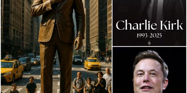 After the heartbreaking news of Charlie Kirk’s de@th, Elon Musk made a move no one saw coming — teaming up with the Detroit Lions’ owner to fund a $2.5 million bronze statue at Ford Field, forever immortalizing Kirk’s legacy. But what truly sent shockwaves across America was Musk’s personal request: a secret, hauntingly powerful message engraved at the statue’s base. Witnesses say those words brought some to tears — and left the entire nation wondering what Musk knew that no one else did…