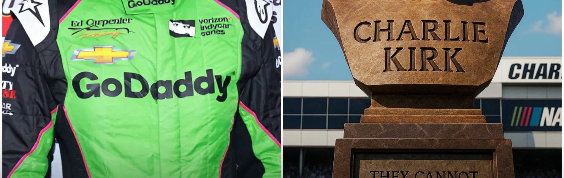BREAKING: After the sudden news of Danica Patrick’s passing, Jeff Bezos took an extraordinary step by contributing $1.8 million alongside the Charlotte Motor Speedway owner to erect a grand brown marble memorial at the speedway, honoring Patrick’s groundbreaking NASCAR legacy—yet the chilling, mysterious message she demanded engraved sent shockwaves across the entire United States…