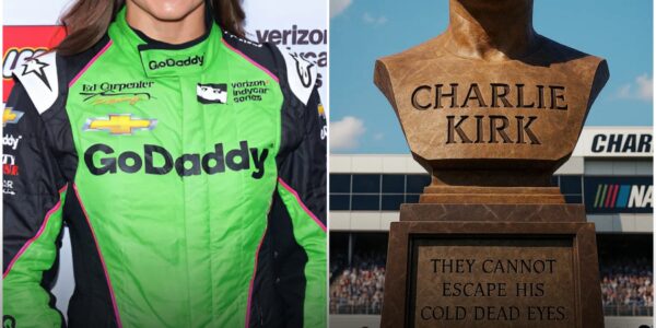 BREAKING: After the sudden news of Danica Patrick’s passing, Jeff Bezos took an extraordinary step by contributing $1.8 million alongside the Charlotte Motor Speedway owner to erect a grand brown marble memorial at the speedway, honoring Patrick’s groundbreaking NASCAR legacy—yet the chilling, mysterious message she demanded engraved sent shockwaves across the entire United States…