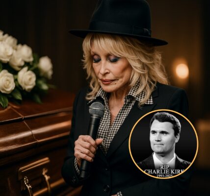 Dolly Parton Breaks Her Silence — A Tribute to Charlie Kirk. The news shook the country world, and Dolly felt it deep in her heart. At her next show, the lights faded, and the room fell still. Clutching her rhinestone guitar, Dolly softly said: 💬 “We didn’t always see eye to eye… but I admired the courage in that young man’s heart. This one’s for you, Charlie.” Then she sang a tender, tear-filled version of “Coat of Many Colors,” turning the stage into a sanctuary of grief and love — a heartfelt farewell from one icon to another.