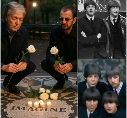 “Tears at Twilight: Paul & Ringo Sneak to John Lennon’s Memorial — Hidden Visit Sparks Emotional Shock in New York Fans!”