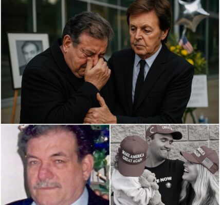 PAUL MCCARTNEY KNEELS IN TEARS: Music Legend Comforts Charlie Kirk’s Grieving Father at Phoenix Memorial, Turning Silent Vigil into a National Moment of Unity and Heartbreak