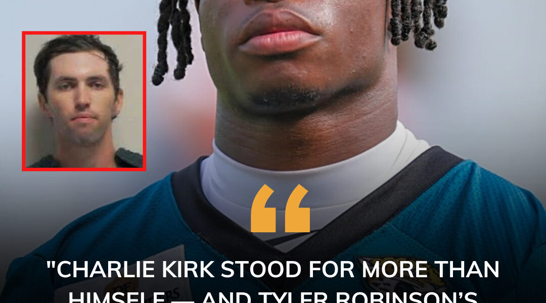 NFL EARTHQUAKE: The arrest of Tyler Robinson — the 22-year-old accused of killing Charlie Kirk — sent shockwaves nationwide, but Jacksonville erupted when Travis Hunter broke his silence. In a viral clip, the Jaguars star delivered a fiery, emotional message that teammates say could ignite their locker room and transform the entire trajectory of their season…