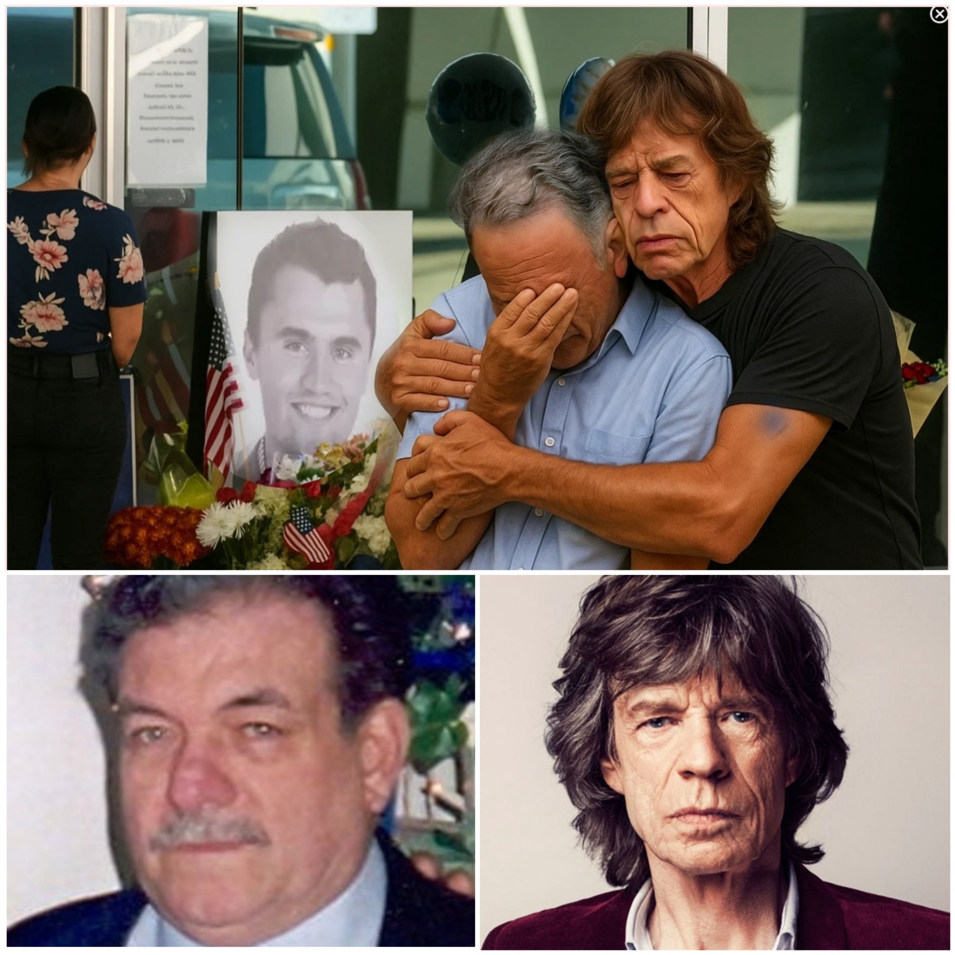 Mick Jagger’s Quiet Comfort at Charlie Kirk’s Memorial Leaves the World in Tears