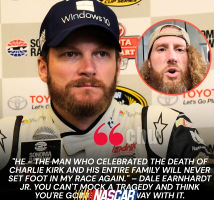 BREAKING NEWS 🚨: NASCAR Shocks! Dale Earnhardt Jr. has been banned for life after discovering that the man who celebrated Charlie Kirk's d3@th at Utah Valley University was none other than a key member of his pit crew
