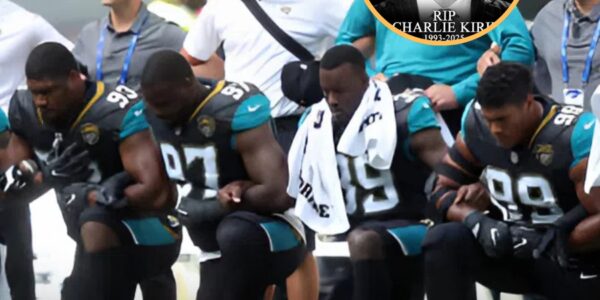 At EverBank Stadium, moments before kickoff, the roaring Jacksonville Jaguars crowd fell silent as the giant screen lit up with a tribute to Charlie Kirk. The shocking loss of the 31-year-old activist, husband, and father turned the pregame buzz into a stadium-wide moment of mourning. Tens of thousands of fans stood with bowed heads, creating a powerful scene of unity and respect rarely seen in football — a reminder that some moments are bigger than the game itself.