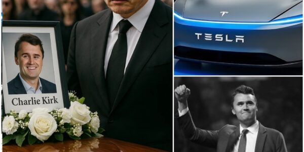 "In a tearful whisper at Charlie Kirk’s funeral, Elon Musk vowed: “I’ll give away five brand-new 2026 Tesla Model 2s to carry him to heaven.” What Musk did moments later left the chapel in stunned silence — a gesture so powerful, mourners could barely hold back tears…