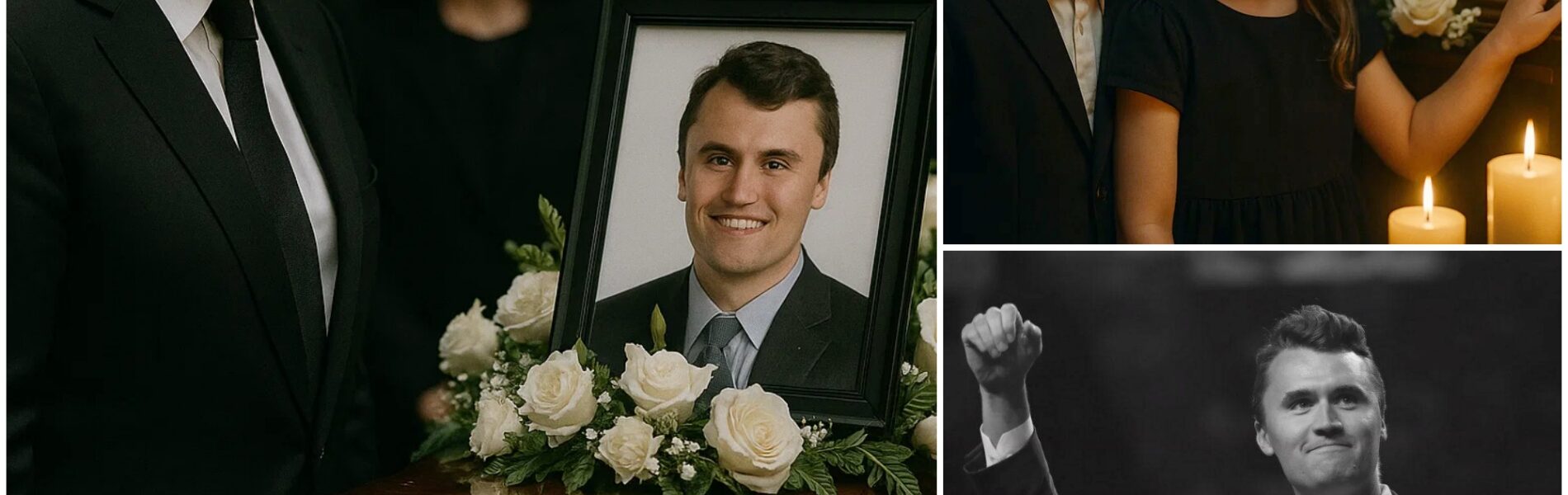 BREAKING NEWS: The chapel fell into heartbreaking silence 💔 as Elon Musk stood frozen, watching Charlie Kirk’s two small children run toward their father’s portrait, crying out “Daddy!” under the glow of hundreds of flickering candles. The room erupted in sobs — but what happened moments later stunned everyone into a silence so deep, it felt like time stopped…