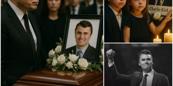BREAKING NEWS: The chapel fell into heartbreaking silence 💔 as Elon Musk stood frozen, watching Charlie Kirk’s two small children run toward their father’s portrait, crying out “Daddy!” under the glow of hundreds of flickering candles. The room erupted in sobs — but what happened moments later stunned everyone into a silence so deep, it felt like time stopped…