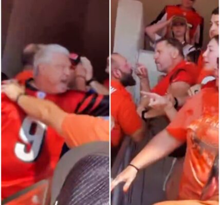 Elderly Cincinnati Bengals Fans Got Into A Massive Brawl With Each Other After Joe Burrow's Injury