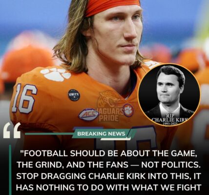 BREAKING: Trevor Lawrence stuns Jacksonville & NFL world — “Keep politics out of football, stop dragging Charlie Kirk’s name into this…” — fans erupt, media on fire, locker room in total shock!