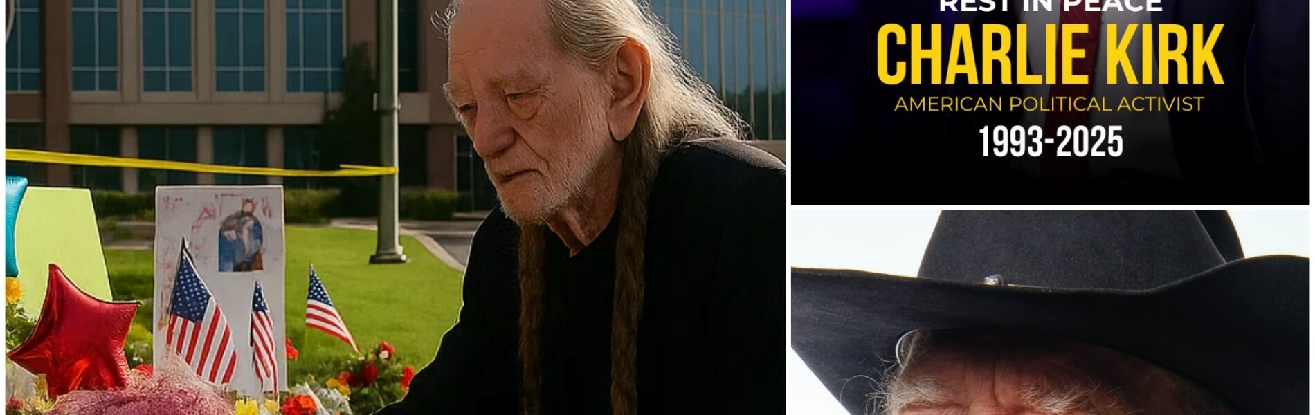 Tears in the Crowd: Willie Nelson’s Surprise Farewell to Charlie Kirk Sends Shockwaves Across America