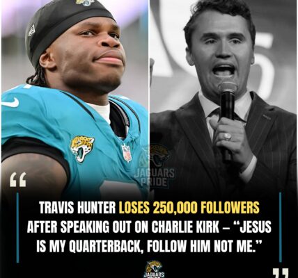 FAITH UNDER FIRE: Jacksonville Jaguars star Travis Hunter rocks the NFL after losing 250,000 followers for speaking on Charlie Kirk — declares, “Jesus is my quarterback. I don’t care about stats, just follow Him.”