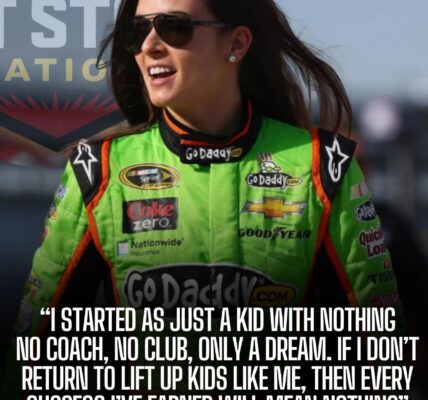 Danica Patrick shocked the entire NASCAR world when she walked away from a $100 million sponsorship deal with a major sports franchise, choosing instead to create the Fairway to Dreams Foundation