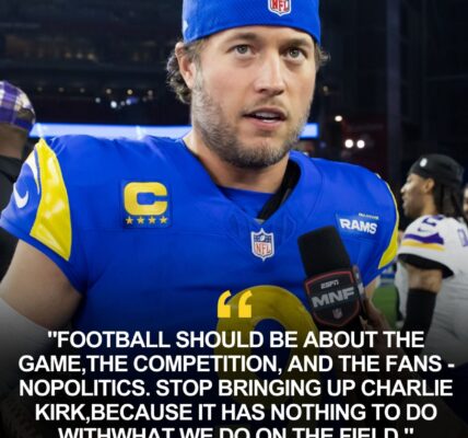 Matthew Stafford’s Bold Stance Shakes the NFL: Los Angeles Rams Star Challenges Politics in Football 💔🔥