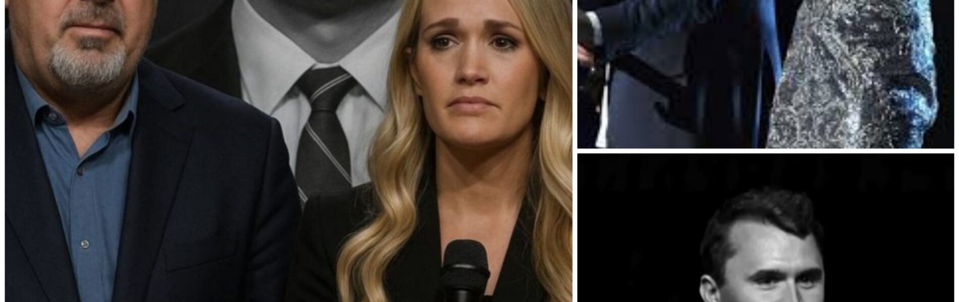 Vince Gill and Carrie Underwood walked side by side to center stage. Vince clutched his guitar to his chest, while Carrie held the microphone with trembling hands...