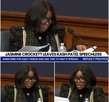 WATCH: Rep. Jasmine Crockett Leaves Kash Patel Stunned in Explosive Showdown Over FBI Director
