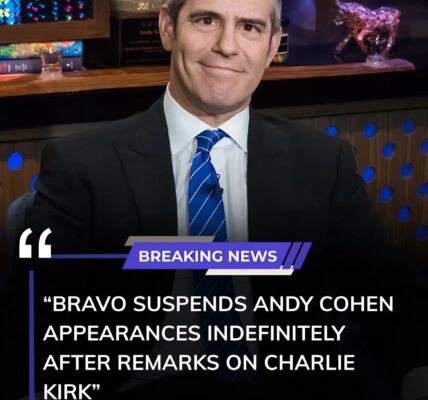 BREAKING: Bravo is suspending Andy Cohen's shows indefinitely following controversial comments about the Charlie Kirk case, according to WSJ. The decision is effective immediately and is said to have a serious impact on Cohen's career in Bravo's live entertainment and talk shows.