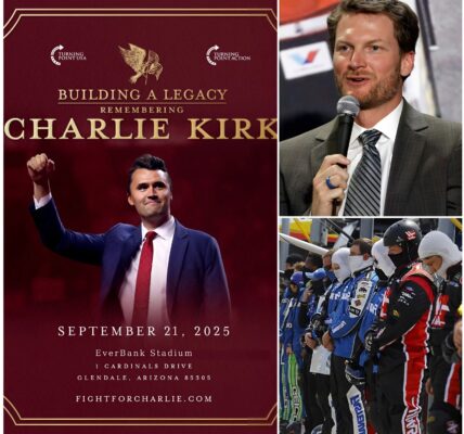 "Dale Earnhardt Jr. Announces Historic Tribute to Charlie Kirk at Daytona International Speedway: Fans Nationwide to Gather for Track-Wide Celebration of Life, Courage, and Lasting Impact”.