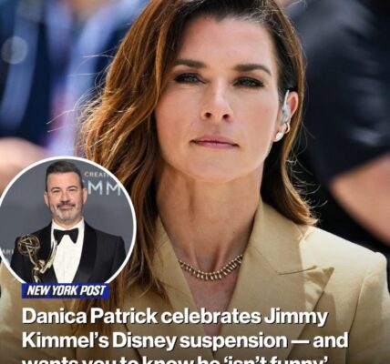 Danica Patrick celebrates Jimmy Kimmel’s Disney suspension — and wants you to know he ‘isn’t funny’