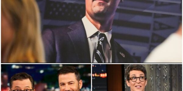 Jimmy Kimmel and Colbert just ignited a controversy that no other network dares touch, DECLARING THEMSELVES ARE LEAVING THE SINKING PLACE, NOT BEING FORCED TO LEAVE — and Rachel Maddow ignited that debate too. NO ADVANCE NOTICE, NO PREPARATION, NO FILTERING THAT IS BAD FOR ANYONE.