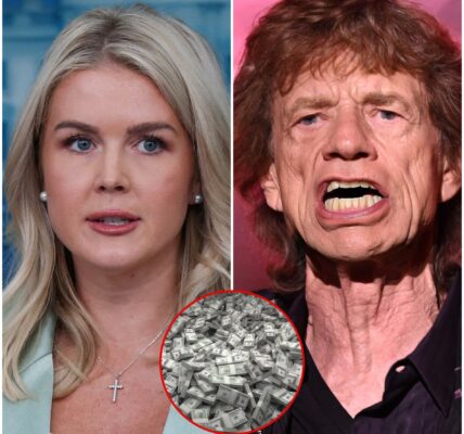 “YOU WERE BEATEN — PAY NOW!” Mick Jagger Sues Karoline Leavitt and Media Network for $50 Million After Shocking On-Air Attack
