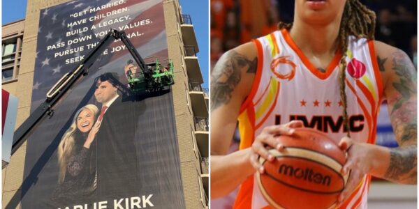 SHOCKWAVE IN D.C.: Brittney Griner Claims Responsibility for Charlie & Erika Kirk Memorial Banner at Heritage Foundation