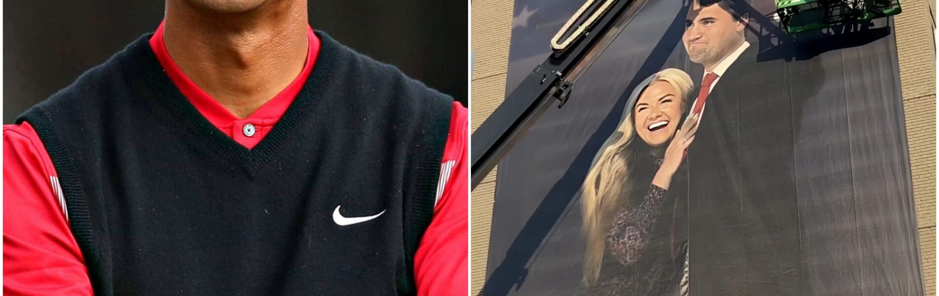 Tiger Woods made a surprise move ahead of Charlie Kirk's memorial week, spending nearly $1 million to honor Charlie Kirk with a massive banner...