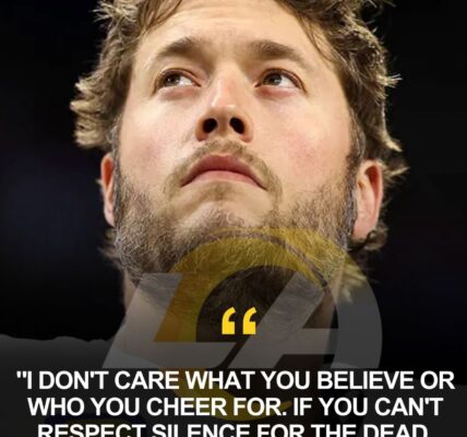 BREAKING: Matthew Stafford has broken the NFL’s silence with a brutal ruling — any athlete who disrespected the Ch@l!e K!rk memorial will be banned for life. His 20 words cut like steel, a powerful reminder that in this sport, honor is more important than noise, and disrespect will never be tolerated…
