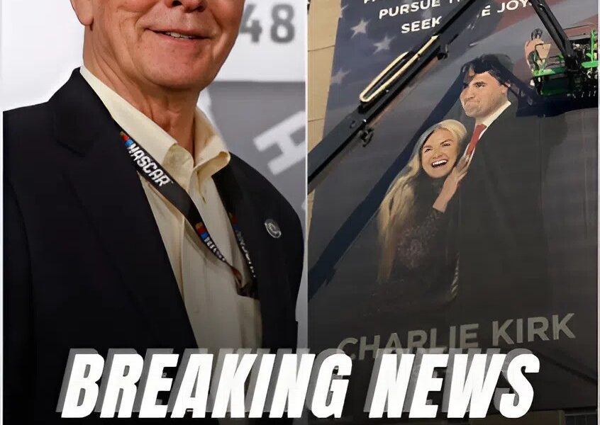 NASCAR CEO Spends Nearly $1 Million on Mysterious Banner for Charlie Kirk — What Statement Is Rocking the Racing World?