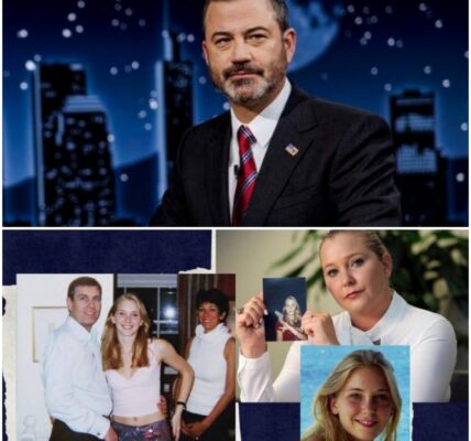 “They think they can use me to cover up the crimes? NEVER! DON’T BE DISTRACTED — RELEASE THE EPSTEIN FILES NOW! Silence shields only the guilty — and I will NEVER stay silent again.” – Jimmy Kimmel FINALLY Stands Unflinchingly With Virginia Giuffre!