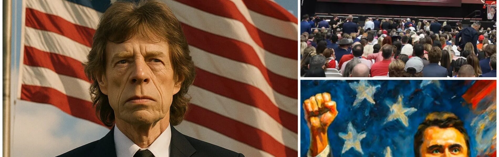 💔 Mick Jagger Honors Charlie Kirk: A Rock Legend Brings a Stadium to Tears