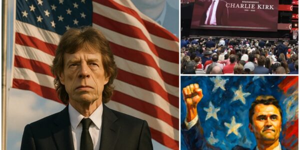 💔 Mick Jagger Honors Charlie Kirk: A Rock Legend Brings a Stadium to Tears
