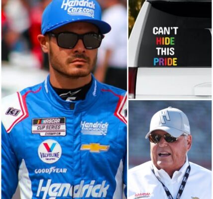BREAKING: Hendrick Motorsports star Kyle Larson sent shockwaves through the racing world when, ahead of an upcoming Cup Series event, he publicly refused to have a custom-designed Pride-themed decal on his car — a gesture intended to honor the LGBTQ+ community. Larson went on to state