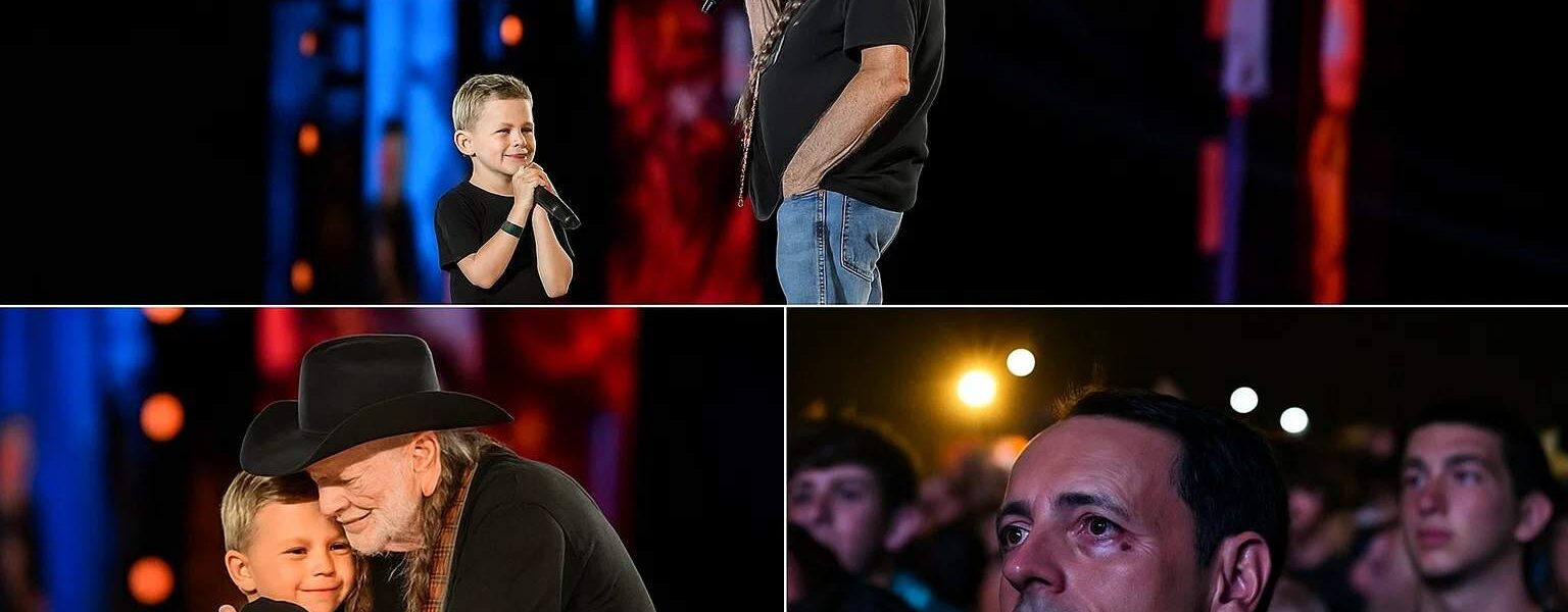 A STAGE TURNED SACRED: Willie Nelson Hands the Spotlight to a 6-Year-Old Boy in a Moment That Redefined Music Forever