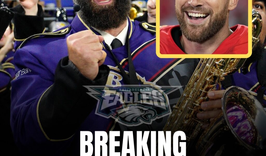 Jason Kelce Turns Monday Night Football Into a Musical Extravaganza With Ravens Marching Band