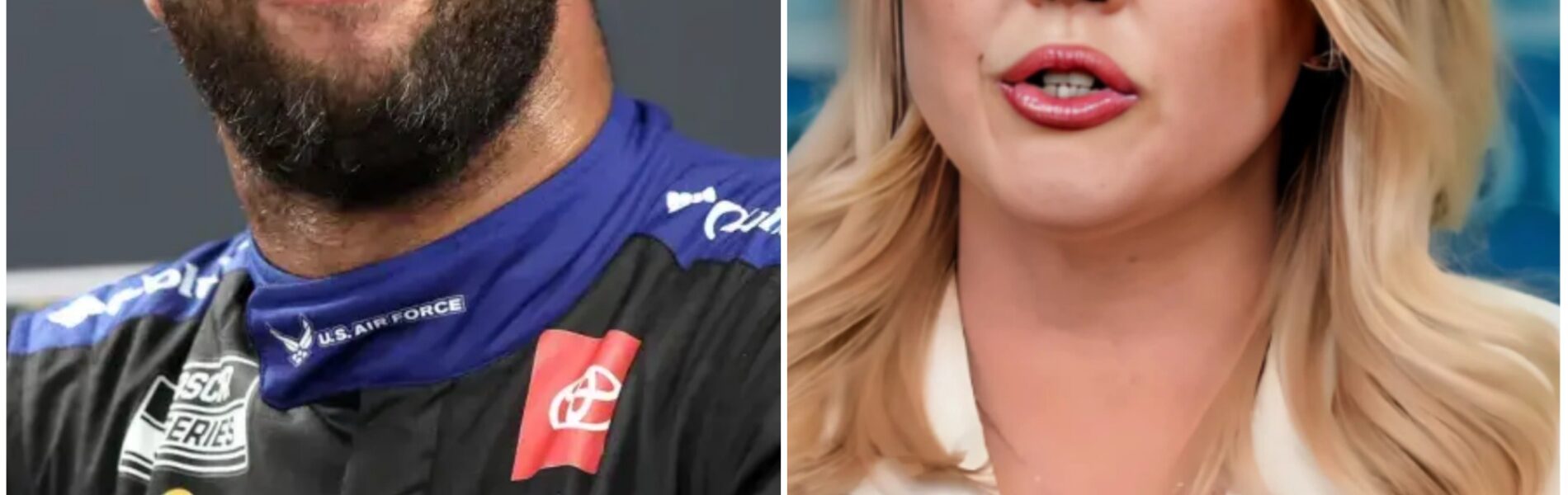 “Sit down, Barbie.” — Bubba Wallace suddenly called Karoline Leavitt a T.r.u.m.p. puppet on air after Leavitt insulted him with racist words and called him a “CHEATING DRIVER.” With just 12 words, Wallace left Karoline Leavitt speechless. Leavitt tried to retort, but was faced with a harsh truth from the NASCAR star, causing the entire studio to fall silent. The audience stood up and applauded.