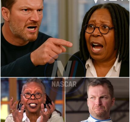 BREAKING NEWS: NASCAR Legend Dale Earnhardt Jr. Turns The View into Chaos with Explosive Walk-Off! Whoopi Goldberg yelled “CUT IT!” but it was too late. Dale Earnhardt Jr. stood up, pointed at Joy Behar, and bellowed, “I AM NOT HERE TO BE LIKED—I AM HERE TO TELL THE TRUTH!” The room froze, then erupted. Before leaving, he hurled his parting shot: “YOU WANTED A CLOWN — BUT YOU GOT AN EARNHARDT. ENJOY YOUR SCRIPTED SHOW. I’M OUT.”