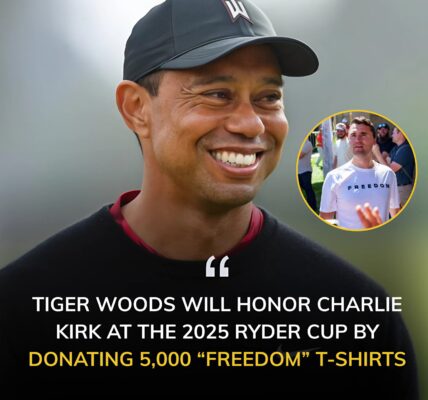 HONORING THE DAY OF THE GAME: Tiger Woods will honor Charlie Kirk at the 2025 Ryder Cup by donating 5,000 “Freedom” T-shirts. Kirk wore the iconic shirt to Utah Valley University’s final event before his assassination and had planned to attend the school’s football game.
