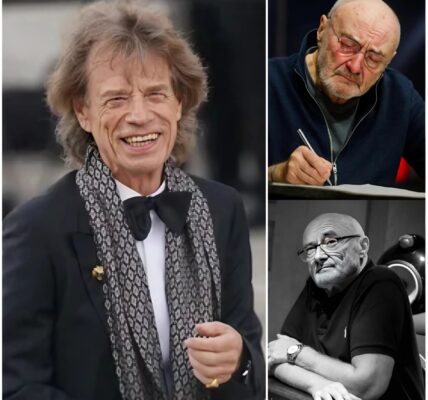 A REAL GOODBYE: The pop world fell silent this morning as Mick Jagger tearfully revealed that music legend Phil Collins is writing the final chapter of his life...