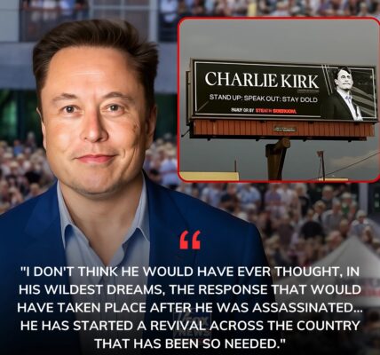 “Elon Musk Honors Charlie Kirk With Powerful Billboard Tribute, Sparking a Nationwide Outpouring of Grief, Hope, and Revival After the Turning Point USA Founder’s Tragic Assassination”
