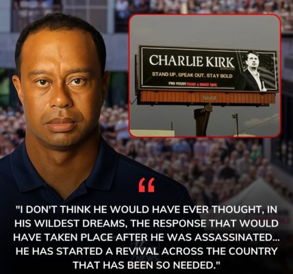 BILLBOARD TRIBUTE: Tiger Woods’ powerful billboard honoring Charlie Kirk sparks nationwide outpouring of support after the Turning Point USA founder’s assassination