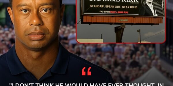 BILLBOARD TRIBUTE: Tiger Woods’ powerful billboard honoring Charlie Kirk sparks nationwide outpouring of support after the Turning Point USA founder’s assassination