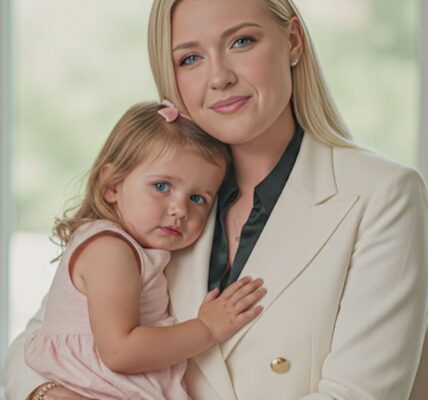 A Mother’s Embrace: Erika Kirk, with her little daughter in her arms, holds not just a child but the future — a living piece of love that endures.