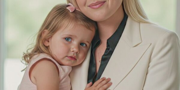 A Mother’s Embrace: Erika Kirk, with her little daughter in her arms, holds not just a child but the future — a living piece of love that endures.