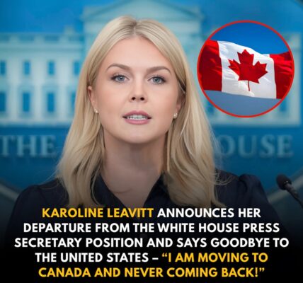 BREAKING: White House Press Secretary Karoline Leavitt Resigns in Shocking On-Air Speech, Announces Permanent Move to Canada