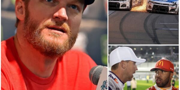 🔥BREAKING NEWS: Dale Earnhardt Jr. suddenly "attacked" publicly directly aimed at Denny Hamlin after a fierce pass that sent Bubba Wallace close to the wall on the final lap at Kansas!...